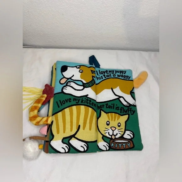 Jellycat Pet Tails Activity Cloth Book (Retired) - Picture 5 of 8